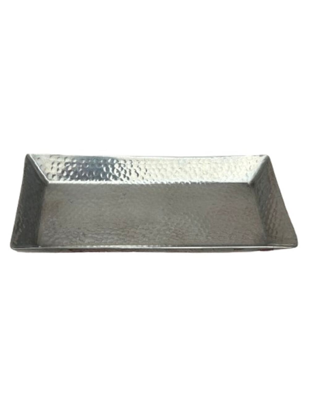 THRESHOLD Hammered Metal Rectangular Vanity Tray Catchall Dish 14 Inch